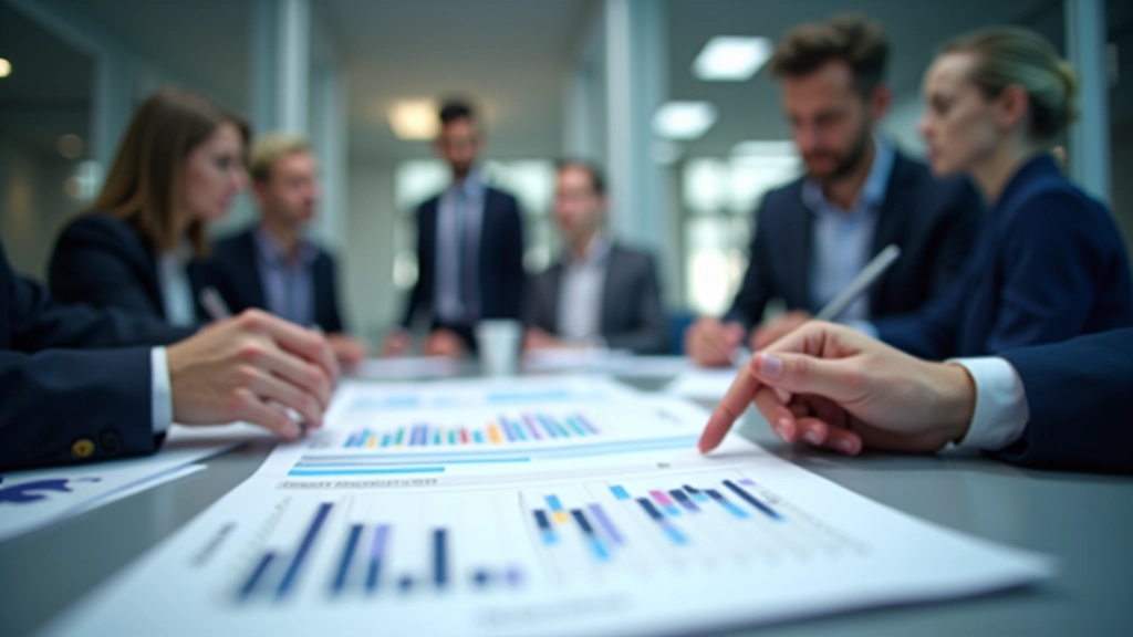 Geschäftsmeeting mit Datenanalyse