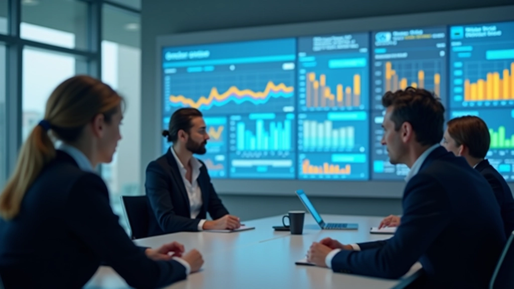 Geschäftsleute analysieren Auftragsdiagramme und Geschäftsmetriken im modernen Konferenzraum